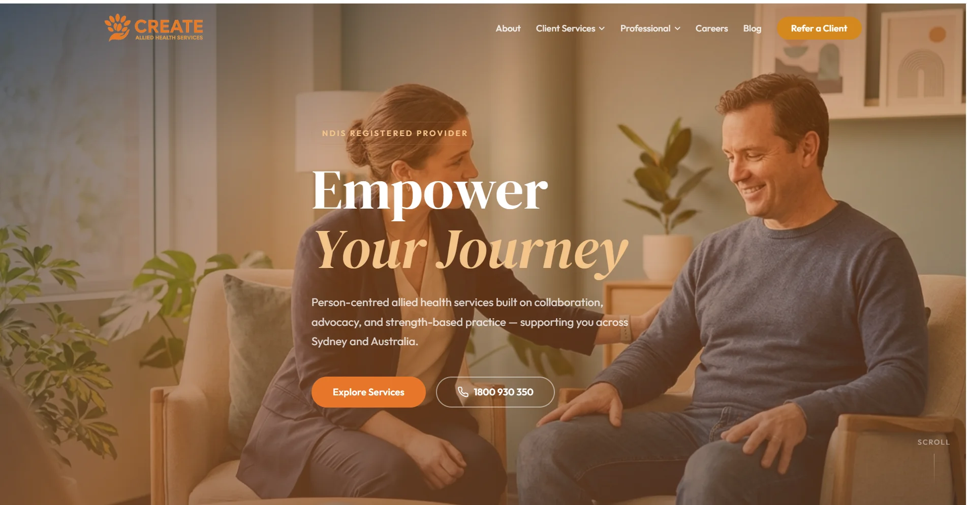 Allied Health Support Services website screenshot